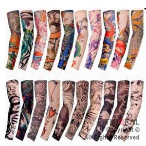 MANGA CON TATUAJES TATOO TELA X 1